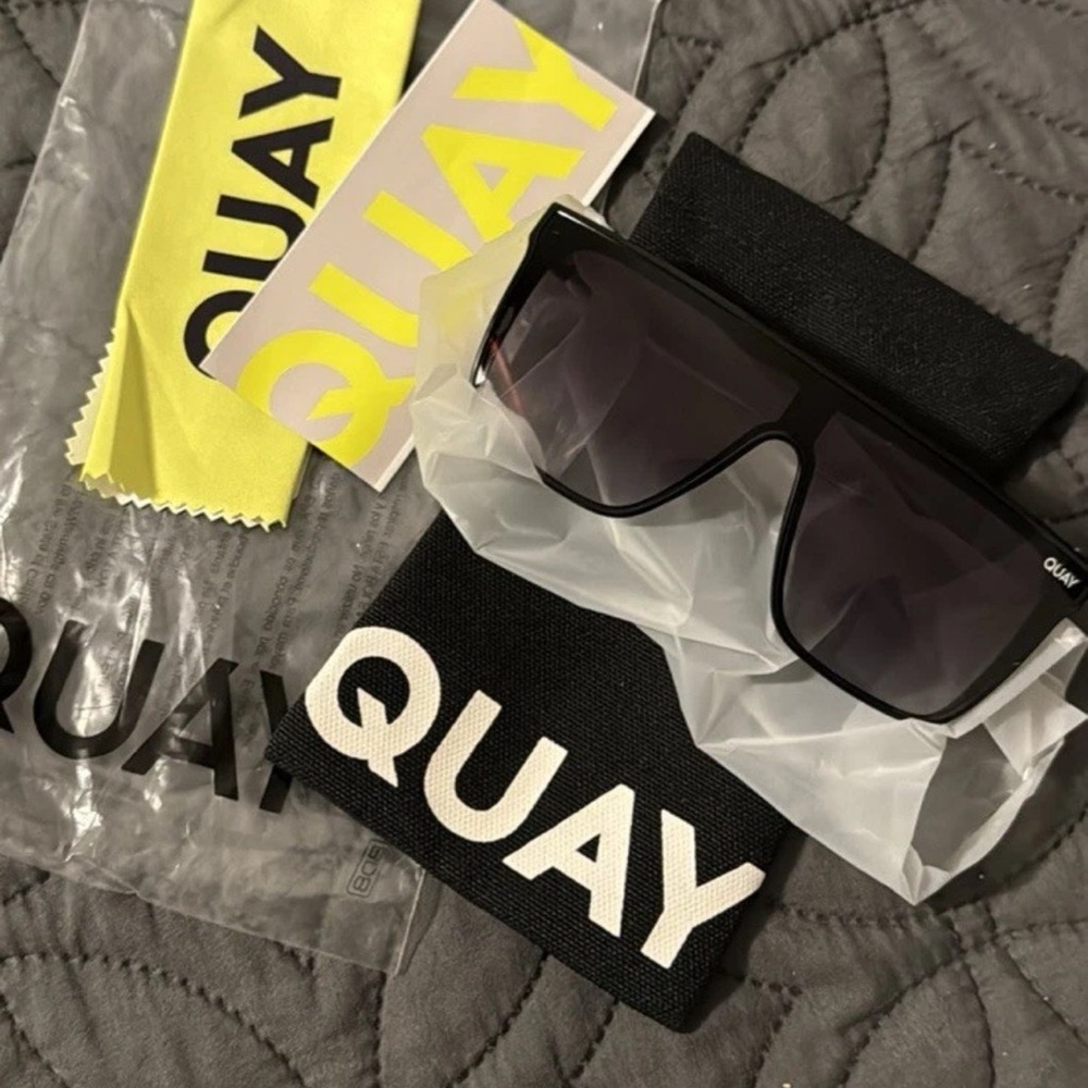 Quay Australia Black Oversized Sunglasses
